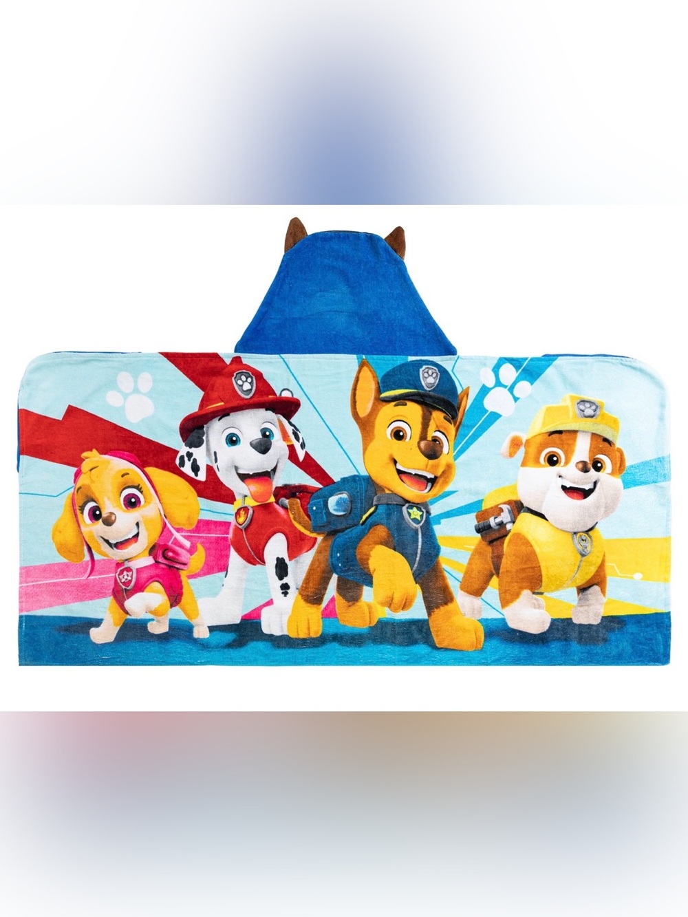 Paw Patrol Multicolor Hooded Kids Towel